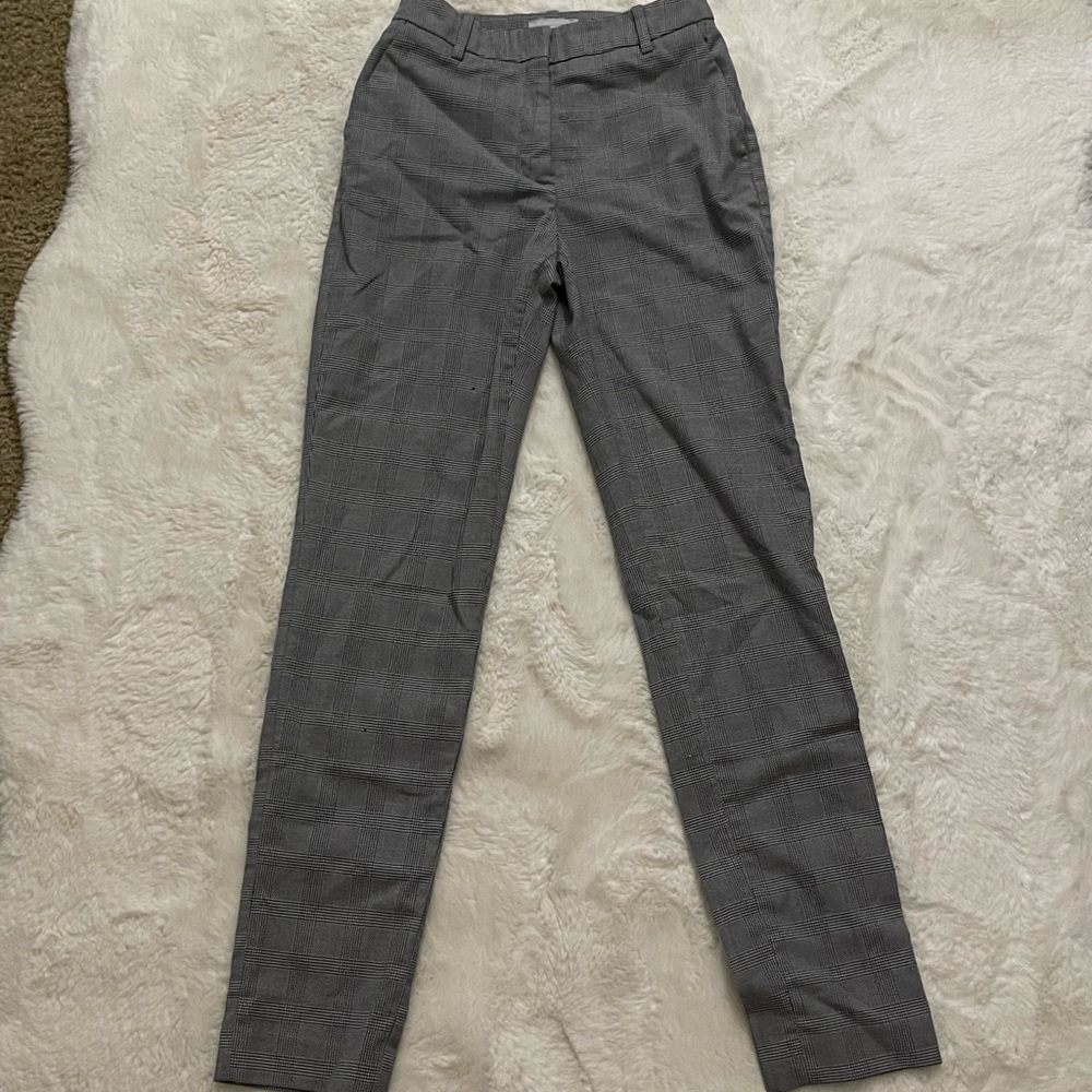 Black and White Plaid Pants